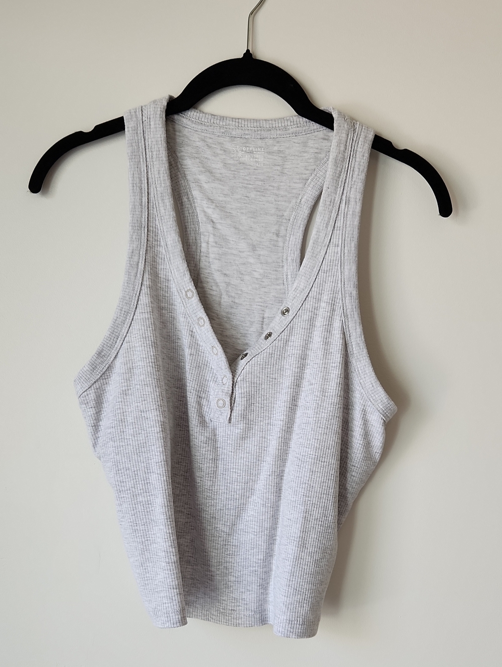 aerie - Like New Thumbs Up Heavyweight Henley Tank Top - L